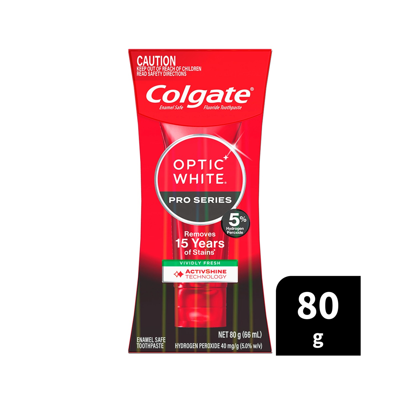 Colgate Optic White Pro Series Enamel Safe Toothpaste 80g 5 of 5