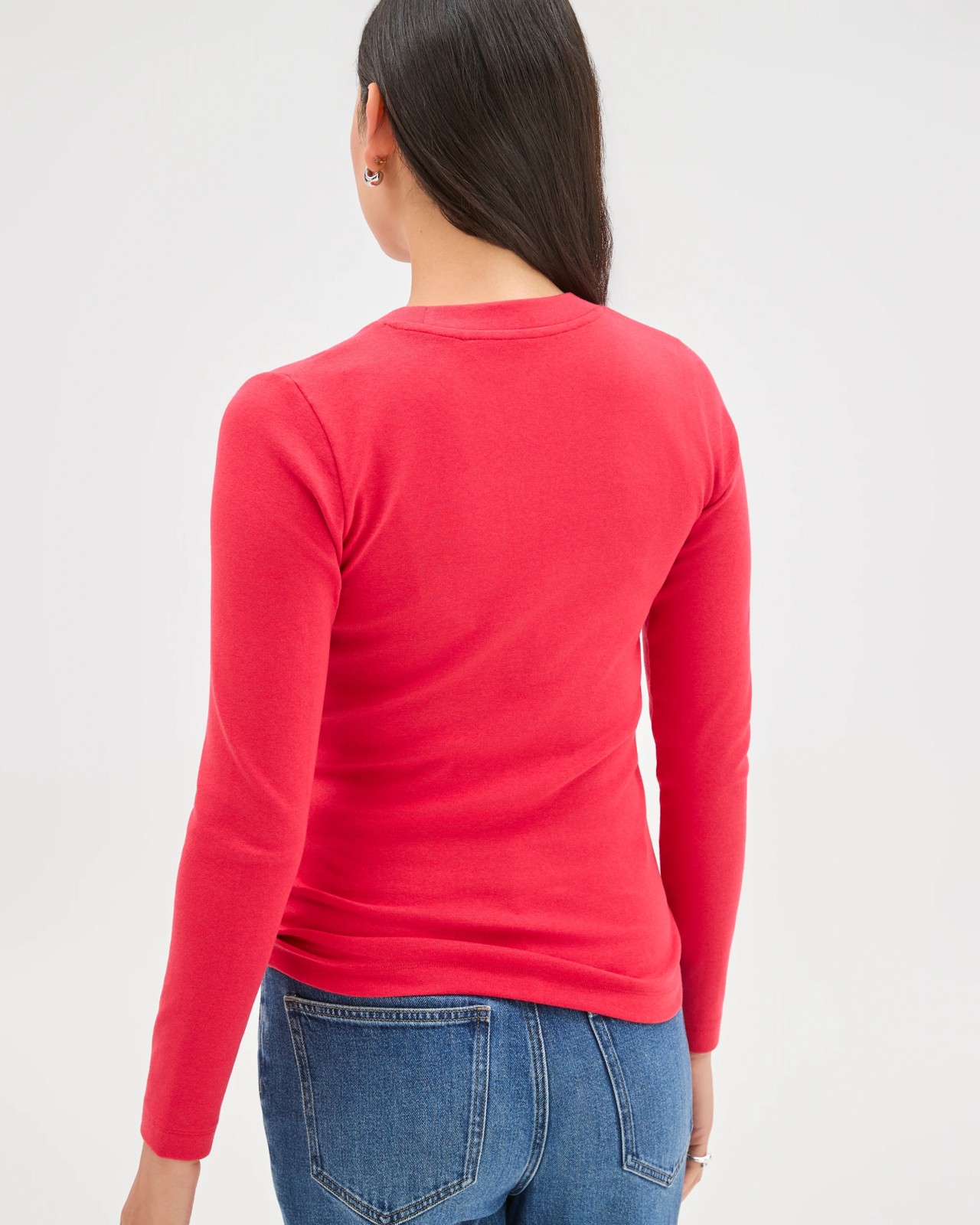 Soft Touch Long Sleeve T-Shirt - True Red 4 of 5