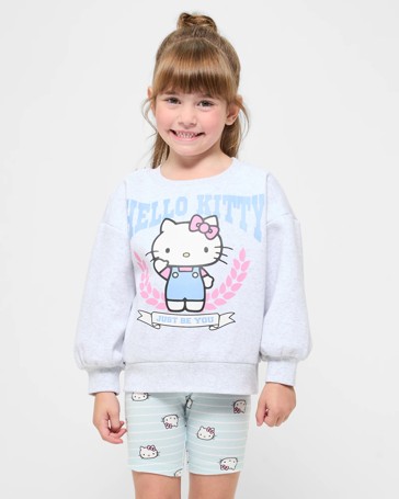 Hello Kitty Jumper and Bike Short 2 Piece Set