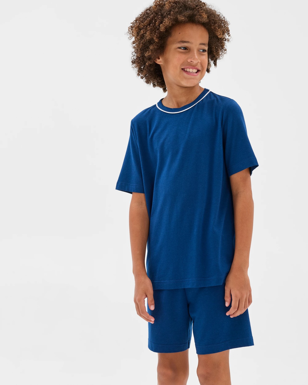 Bamboo Rich Older Boys Knit Pyjama Set - Navy 5 of 5