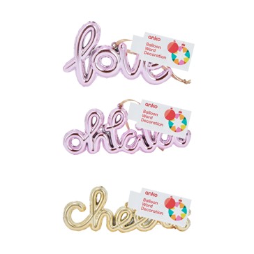 Balloon Word Decoration, Assorted - Anko
