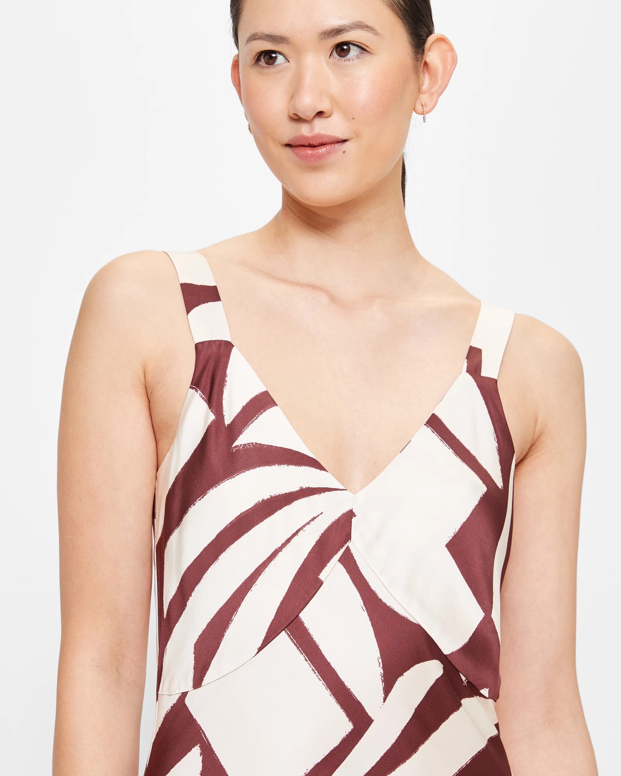 Satin V-Neck Slip Dress - Preview 5 of 5