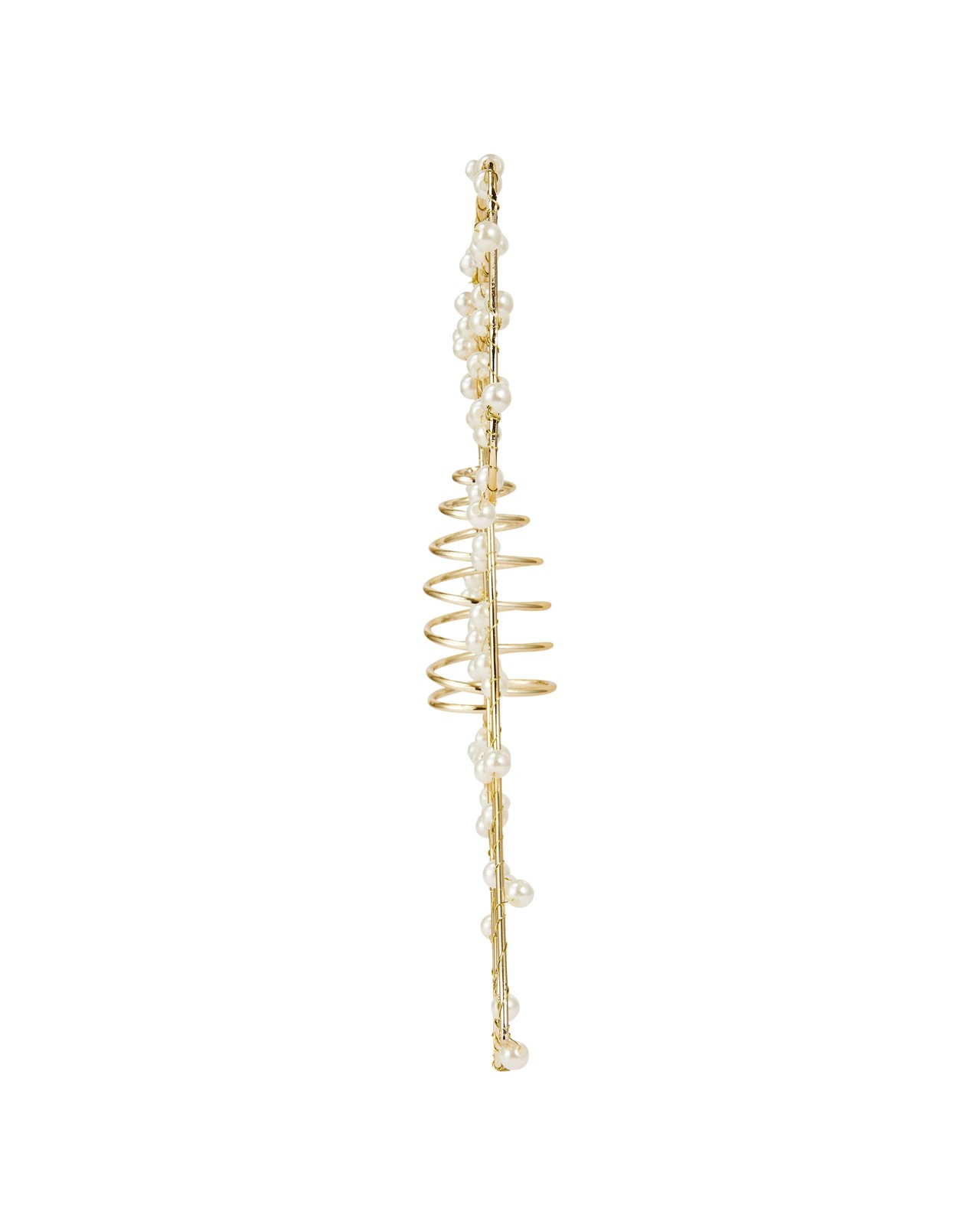 Anko Gold Look and Faux Pearl Bow Tree Topper 4 of 5