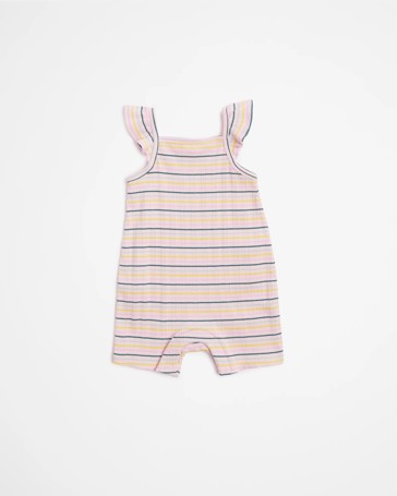 Baby Organic Cotton Rib Romper
