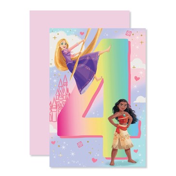 Connections from Hallmark 4th Birthday Card - Disney Princess