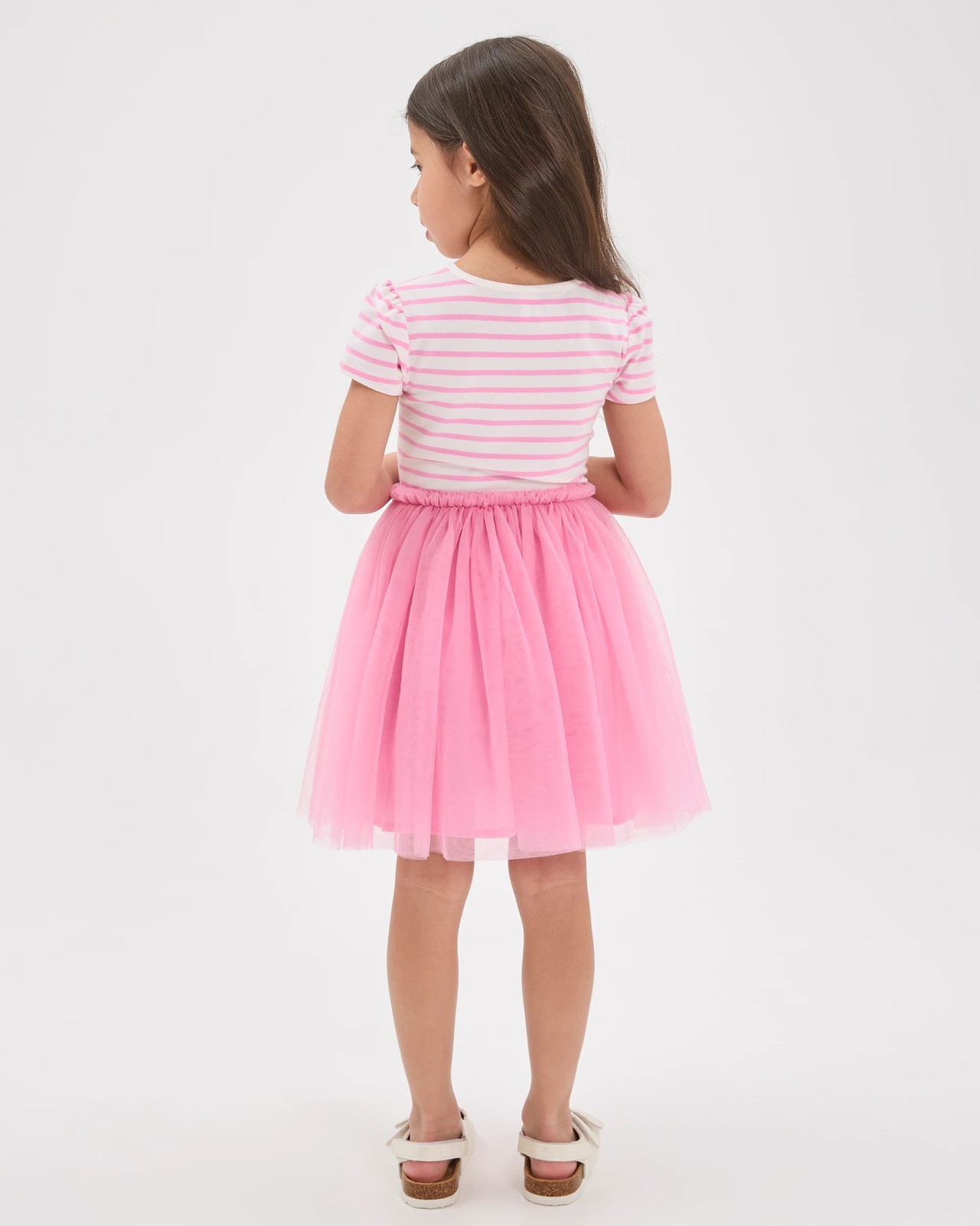 Occasion Knit Tulle Dress - Pink / Multi 5 of 5