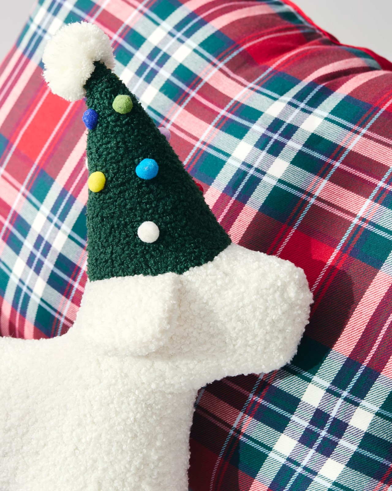 Christmas Plaid Check Quilt Cover Set 4 of 5