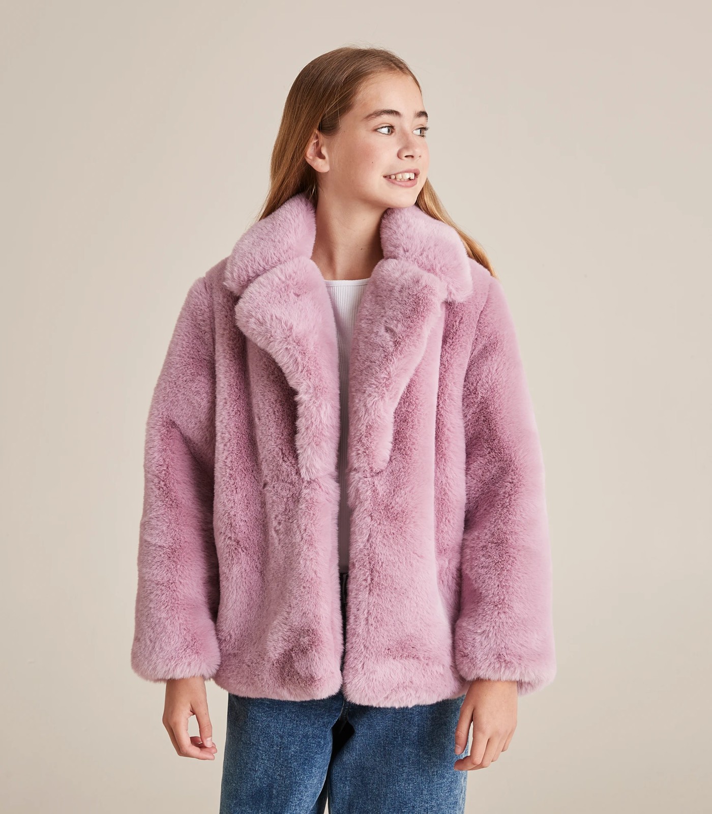 Target shop fur jacket