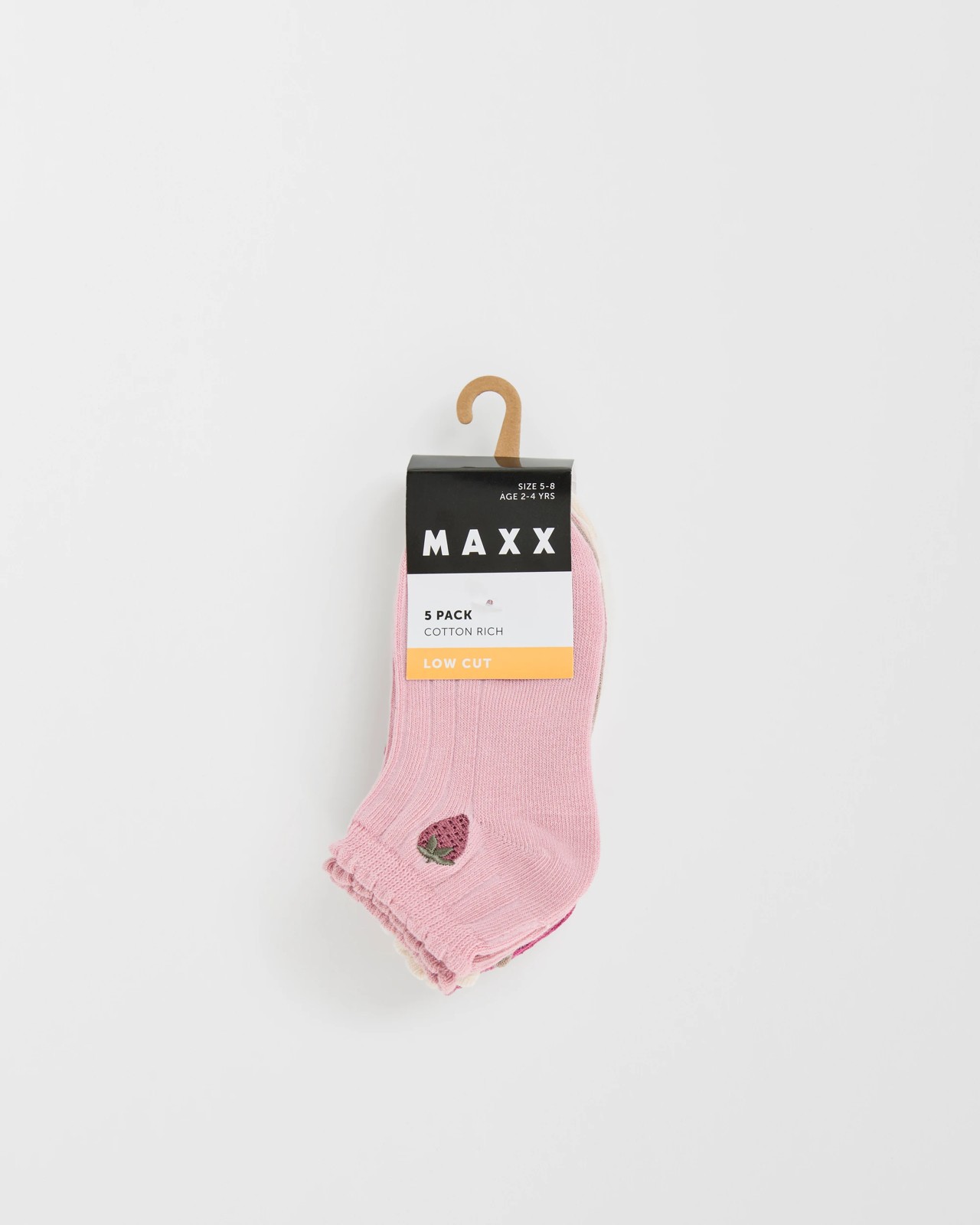 Maxx 5 Pack Girls Low Cut Sports Socks 2 of 3