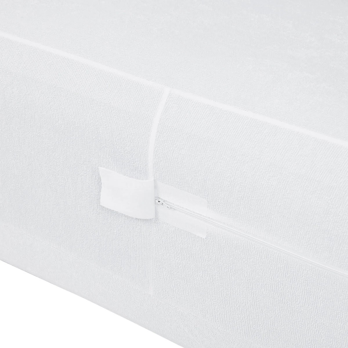 Bed Bug Resistant Fitted Mattress Encasement, Single Bed, White - Anko 5 of 6