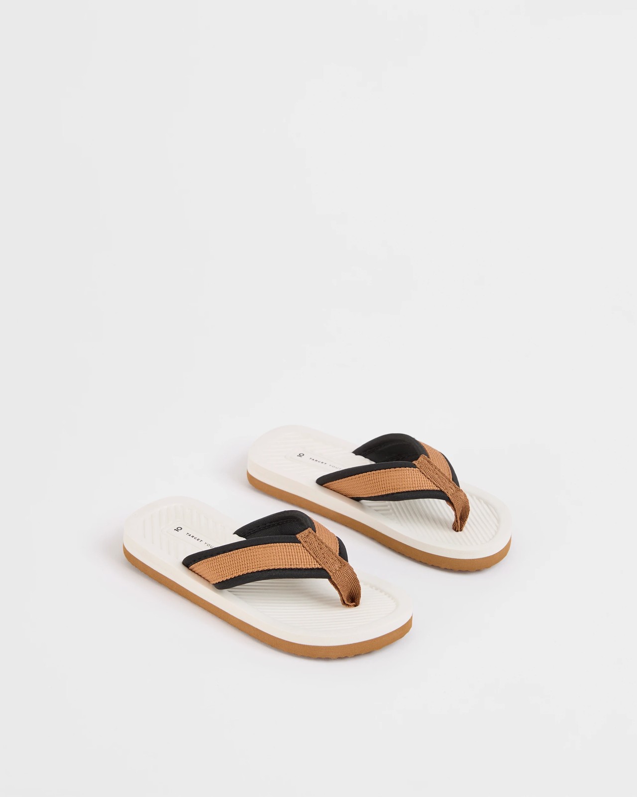 Colourblock Thongs - Brown 2 of 3