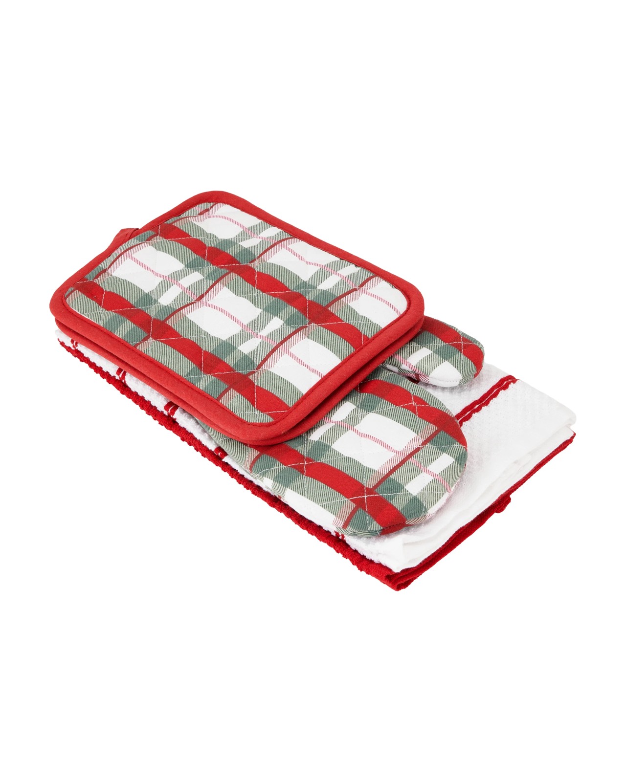 Anko 5 Piece Plaid Kitchen Set 2 of 6