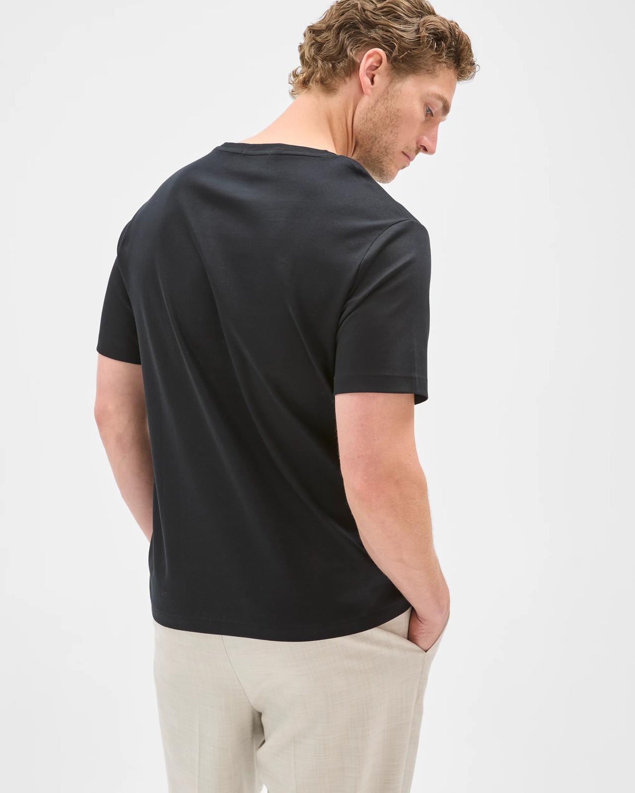 Preview Australian Cotton Interlock T-Shirt - Black 6 of 6