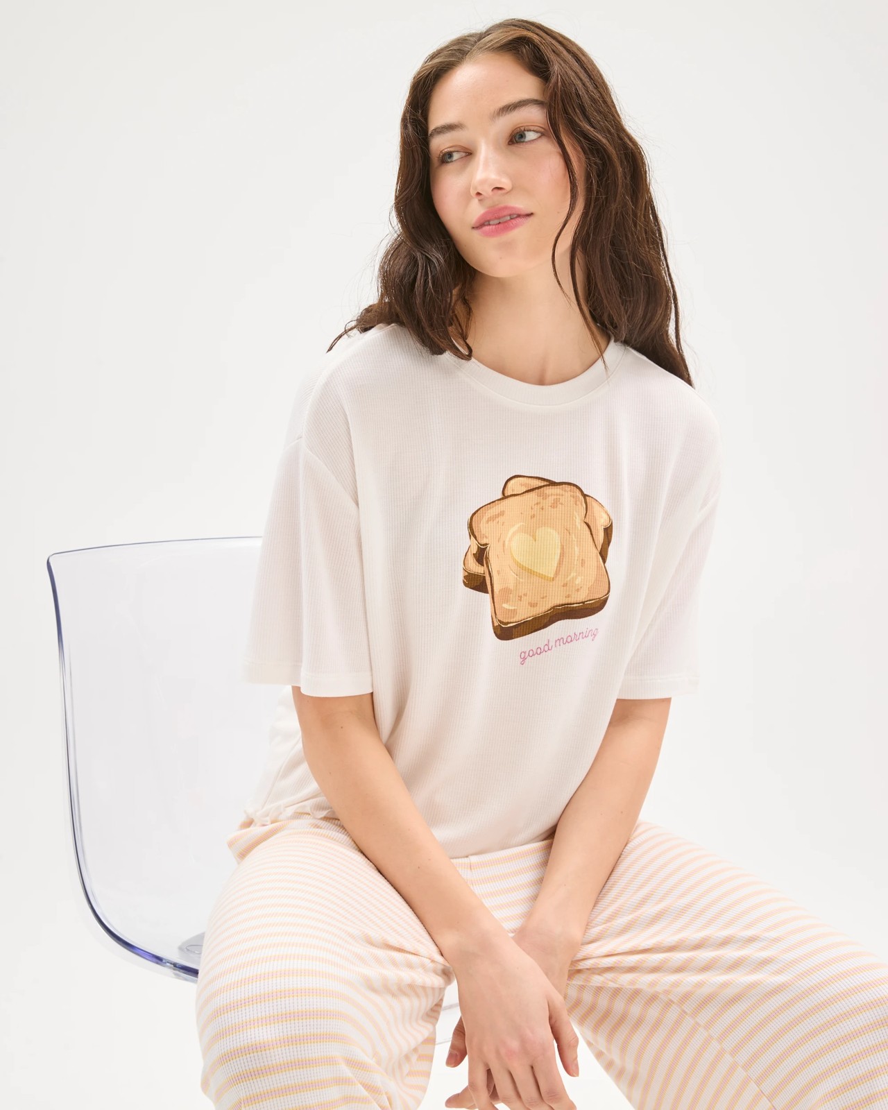 Lily Loves Waffle Relaxed Sleep T-Shirt 5 of 5