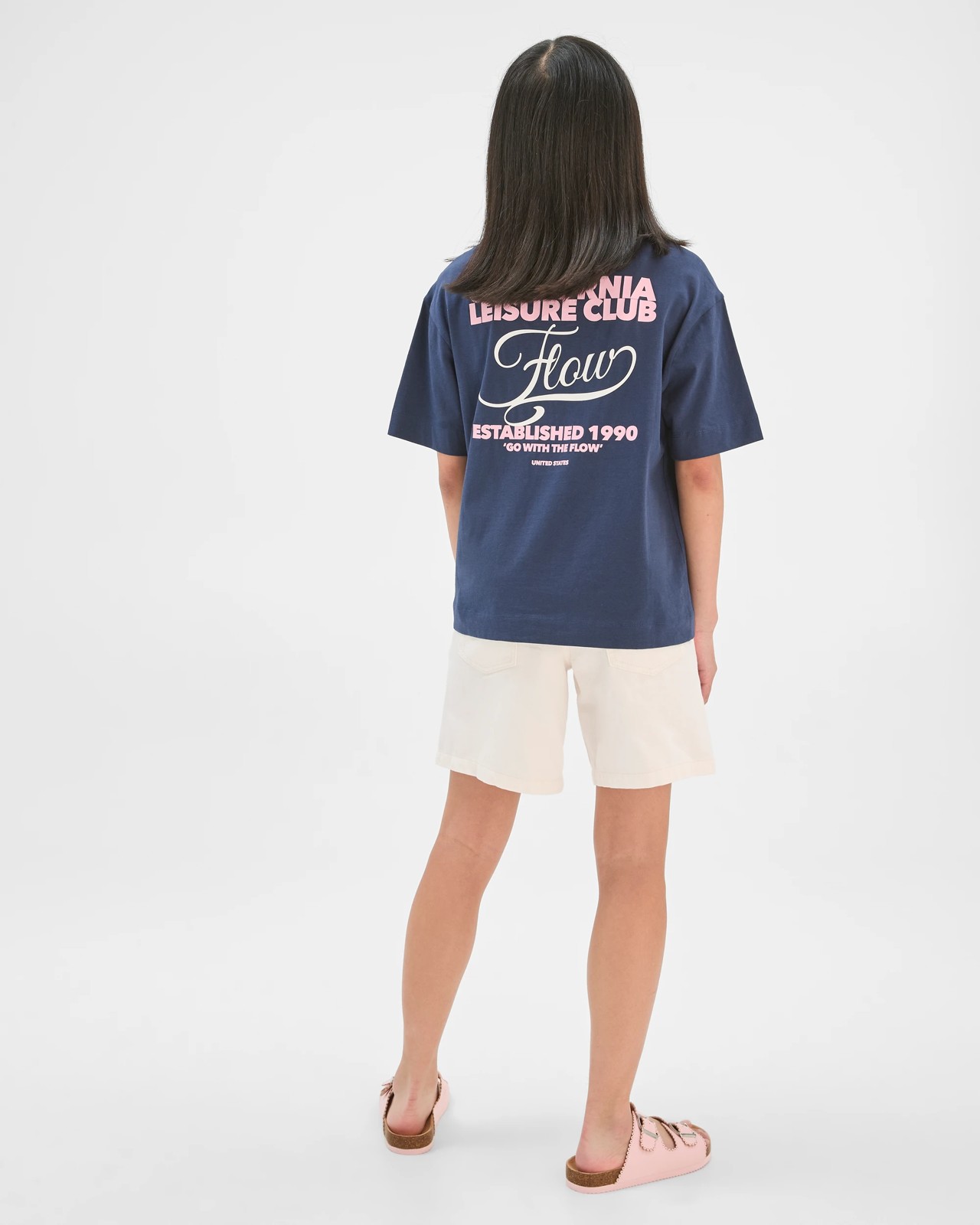 Australian Cotton Oversized T-Shirt - Navy California Club 5 of 6