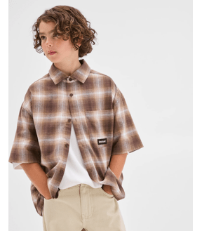 Australian Cotton Short Sleeve Check Shirt