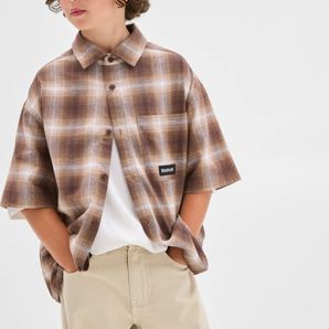 Australian Cotton Short Sleeve Check Shirt