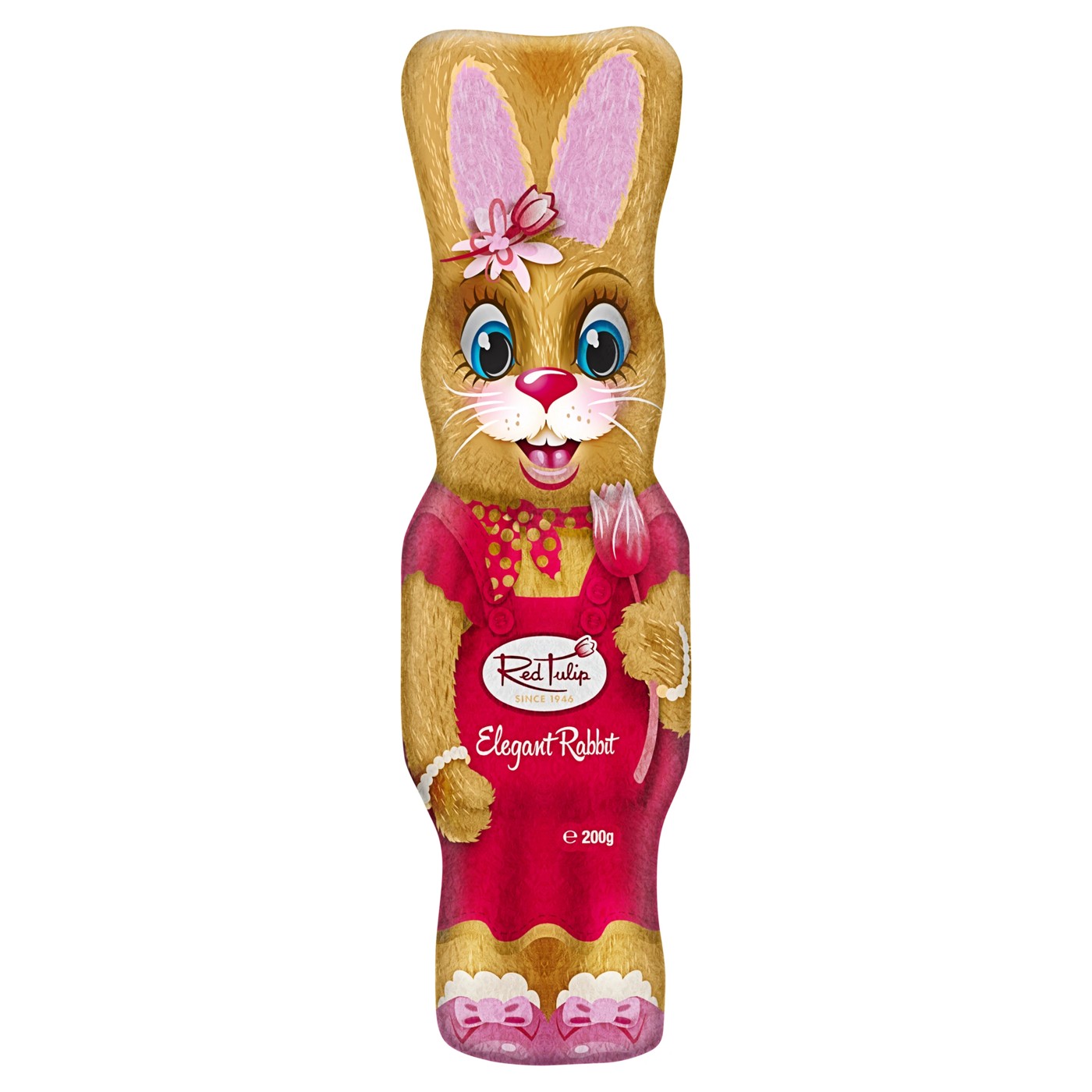 Red Tulip Elegant Milk Chocolate Rabbit, 200g - Assorted 4 of 4