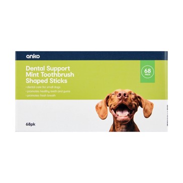 68 Pack Pet Treat Dental Toothbrush Bulk, Small - Anko
