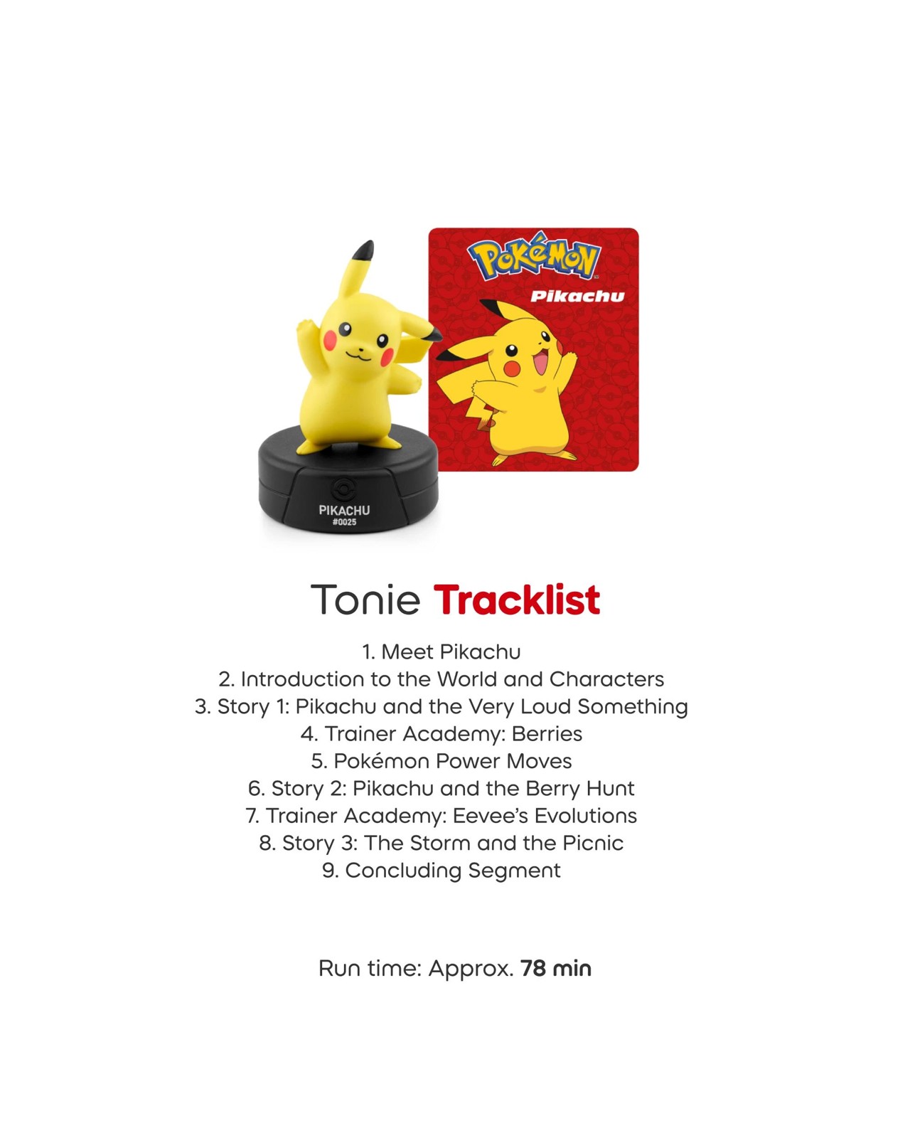 Pokemon Toniebox 2 Pikachu Starter Set 5 of 6