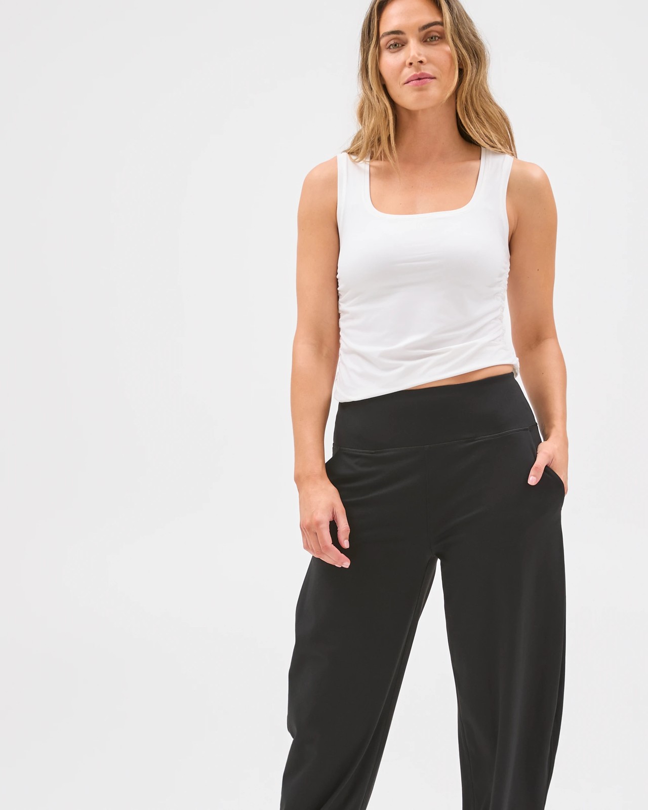 Active Studio Soft Balloon Yoga Pants - Black 3 of 5