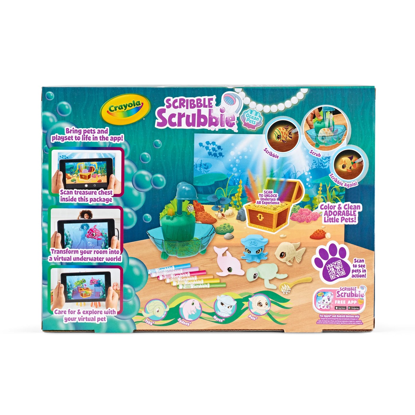 Crayola Scribble Scrubbie Ocean Pets Set Assorted Colors - Office Depot