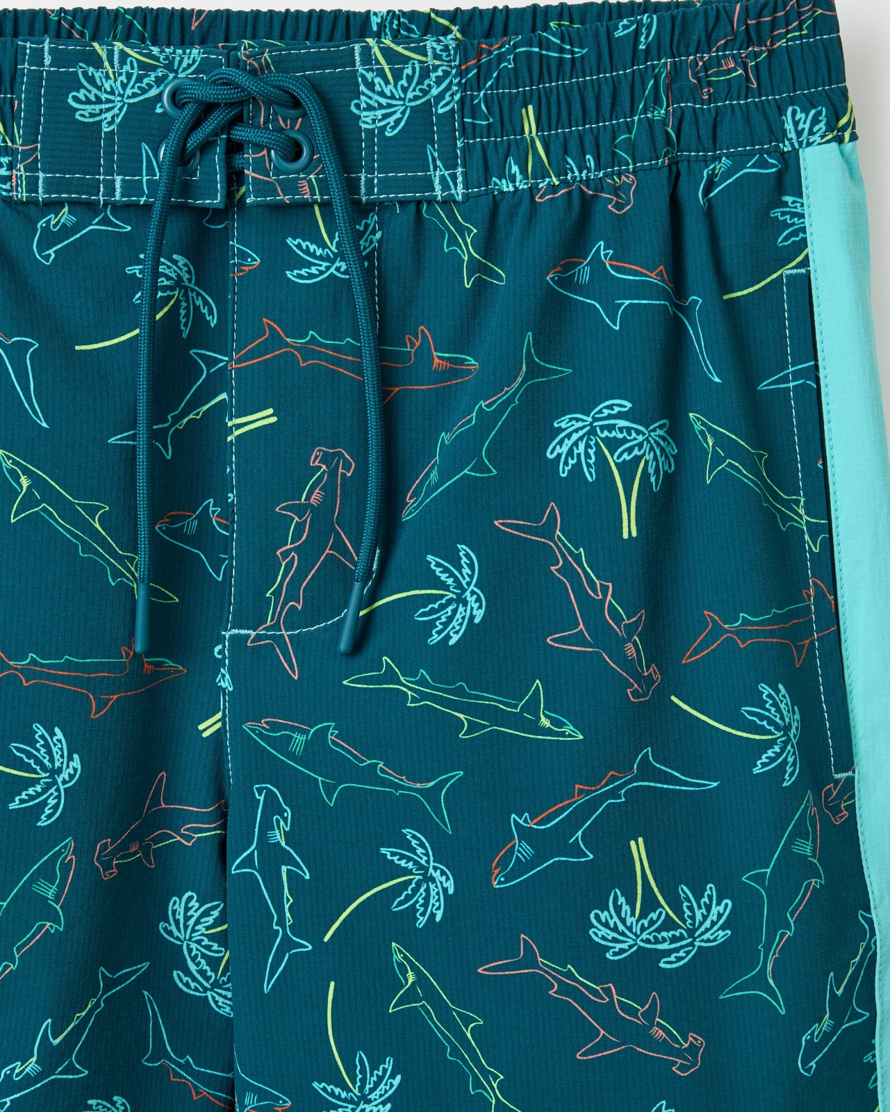 Structured Waist Boardshorts - Dark Green 2 of 2
