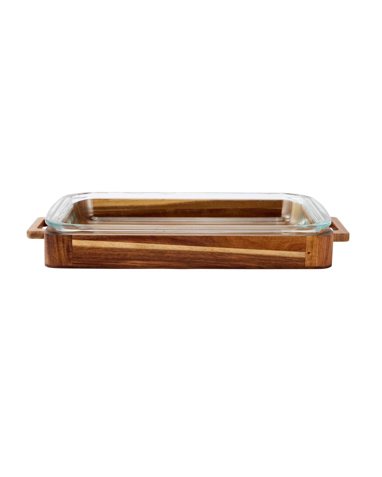 Anko 3L Acacia and Glass Baking Dish 2 of 6