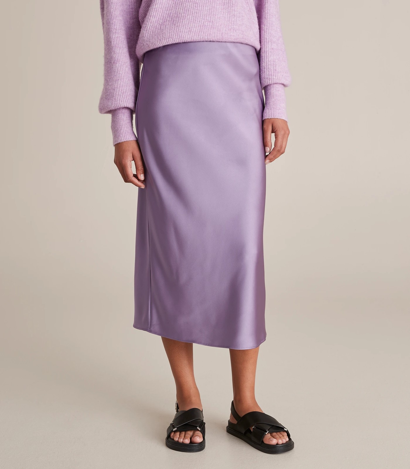 Silk shop skirt lavender