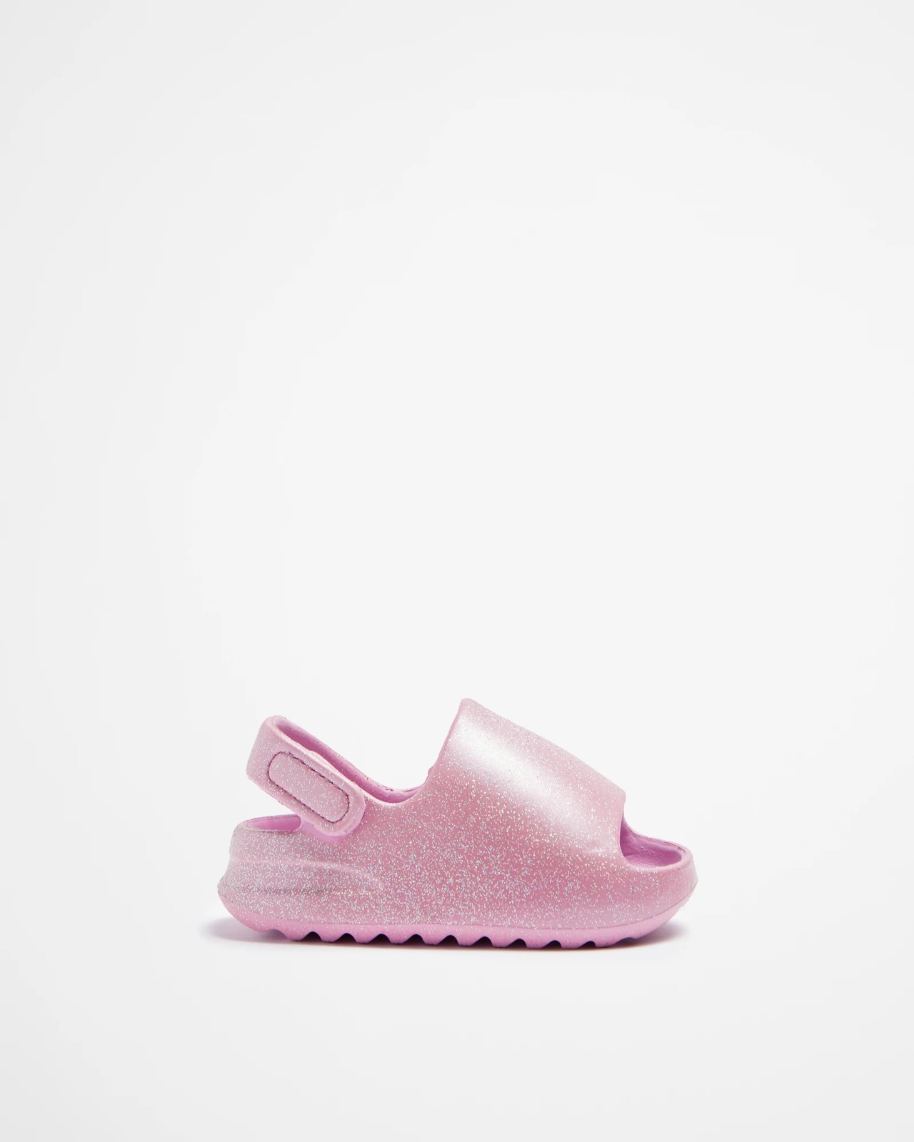 Junior Kids Moulded Slides Pink Glitter Target Australia