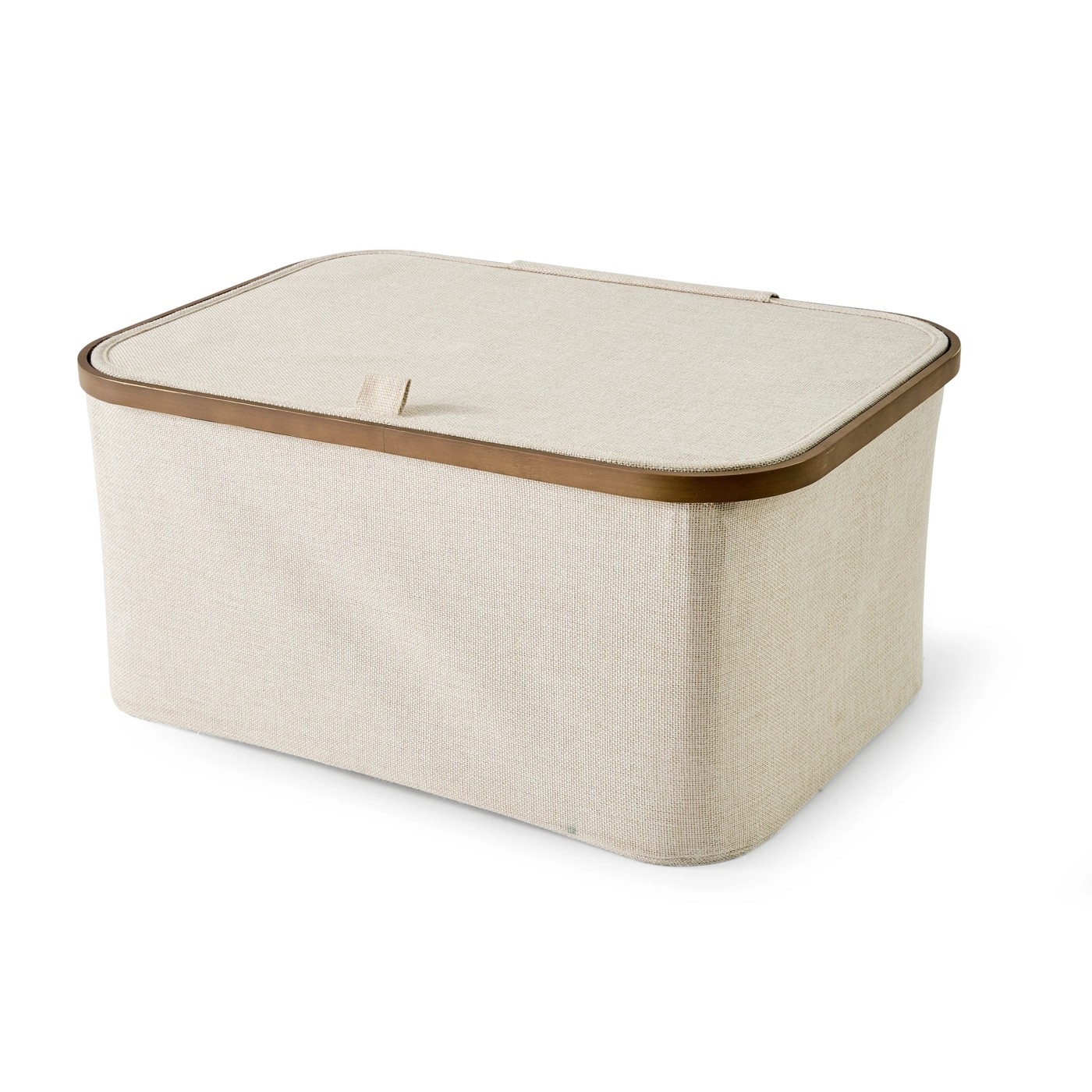 Anko Linen Look Walnut Look Rectangle Box 3 of 5