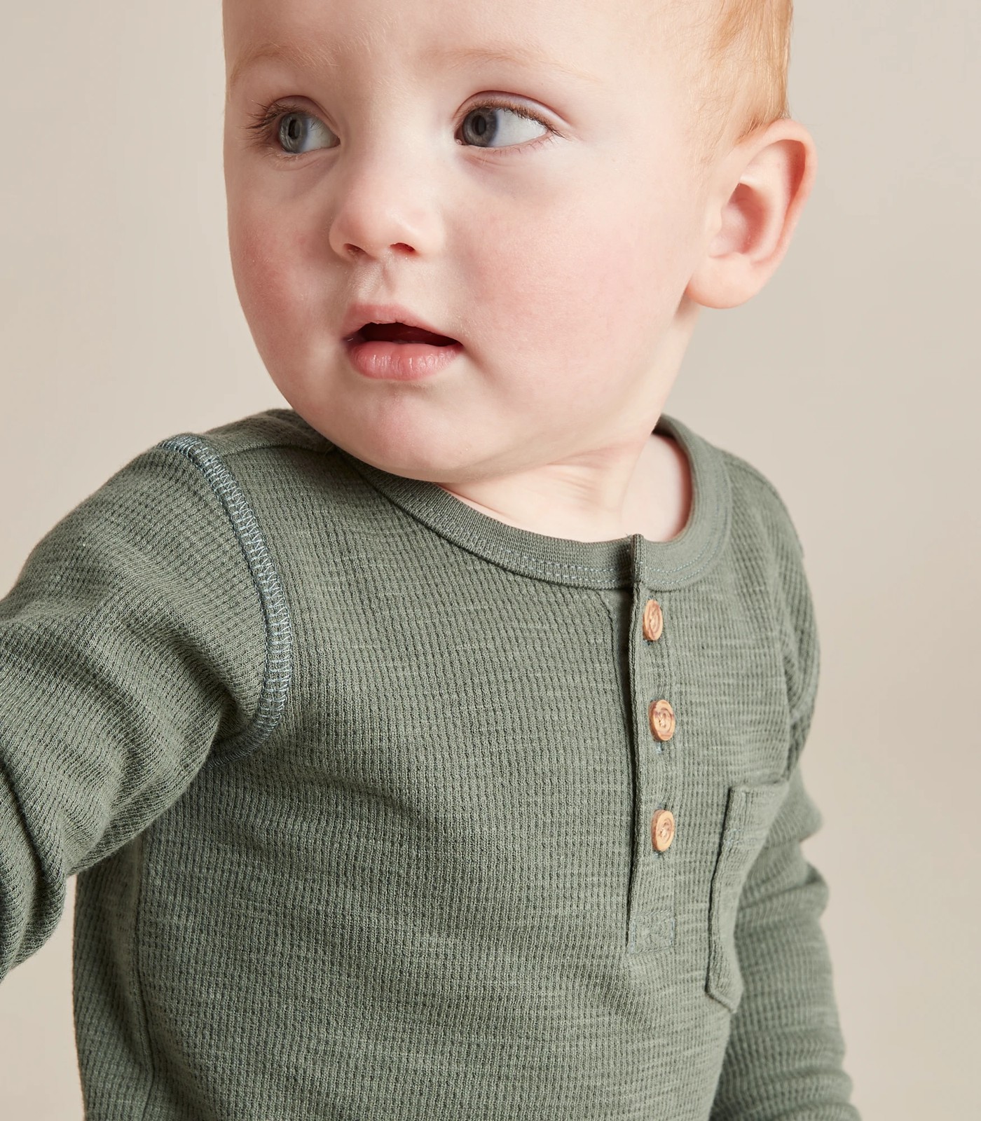 Baby Henley Waffle Top 5 of 6