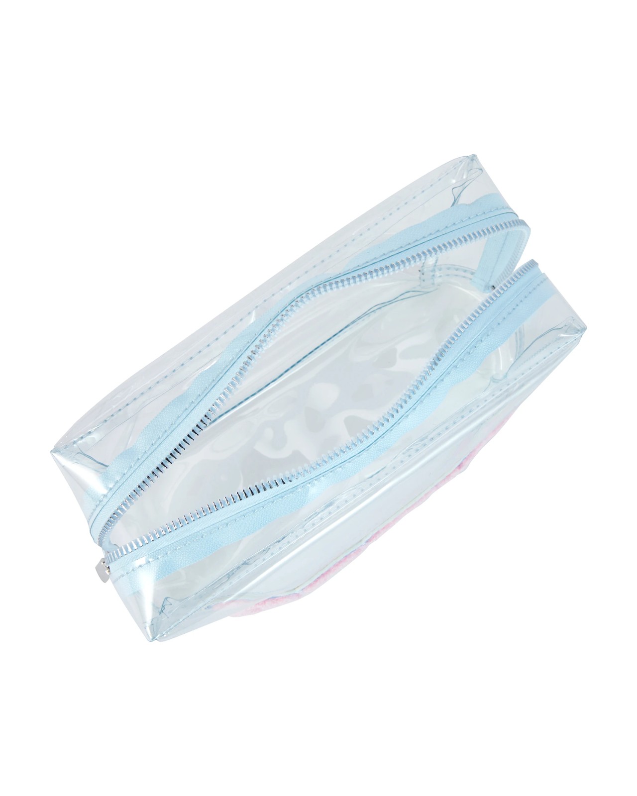 OXX Cosmetics Makeup Bag, Slogan - Blue and Pink 2 of 4