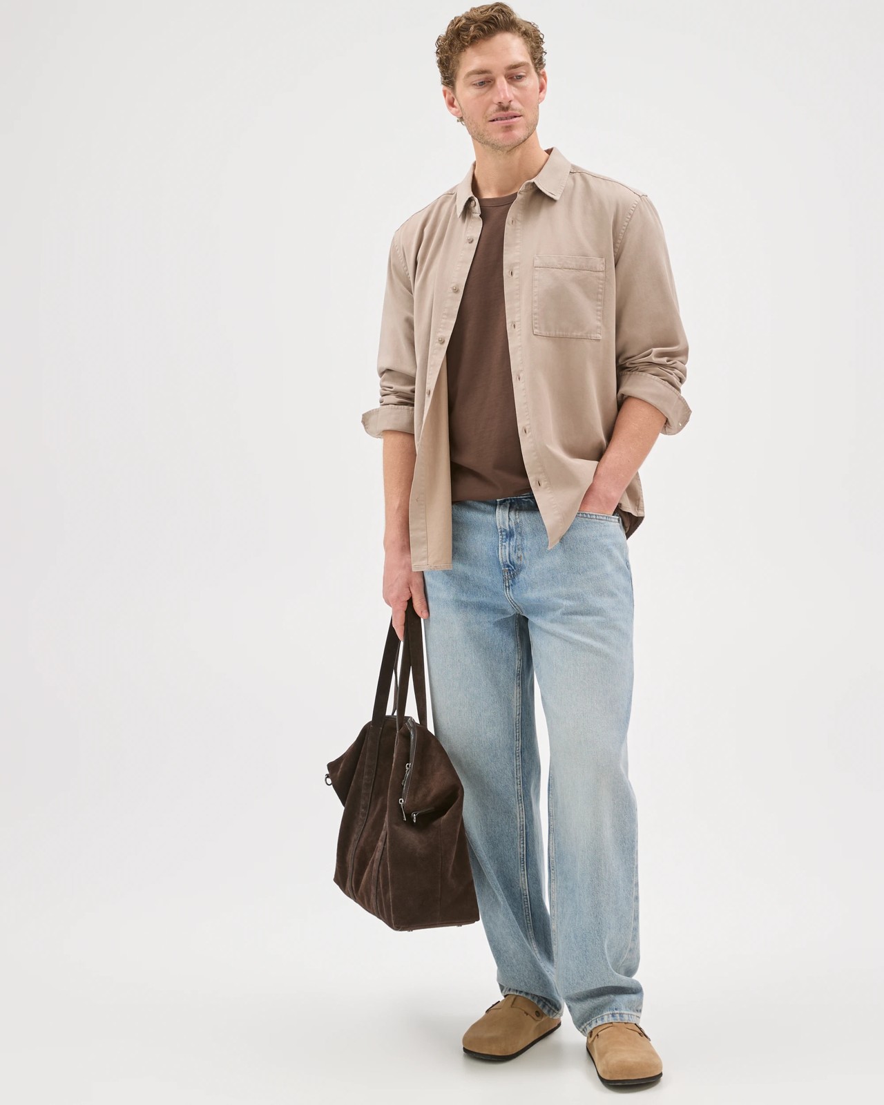 Long Sleeve Washed Shirt - Fallen Rock 2 of 6