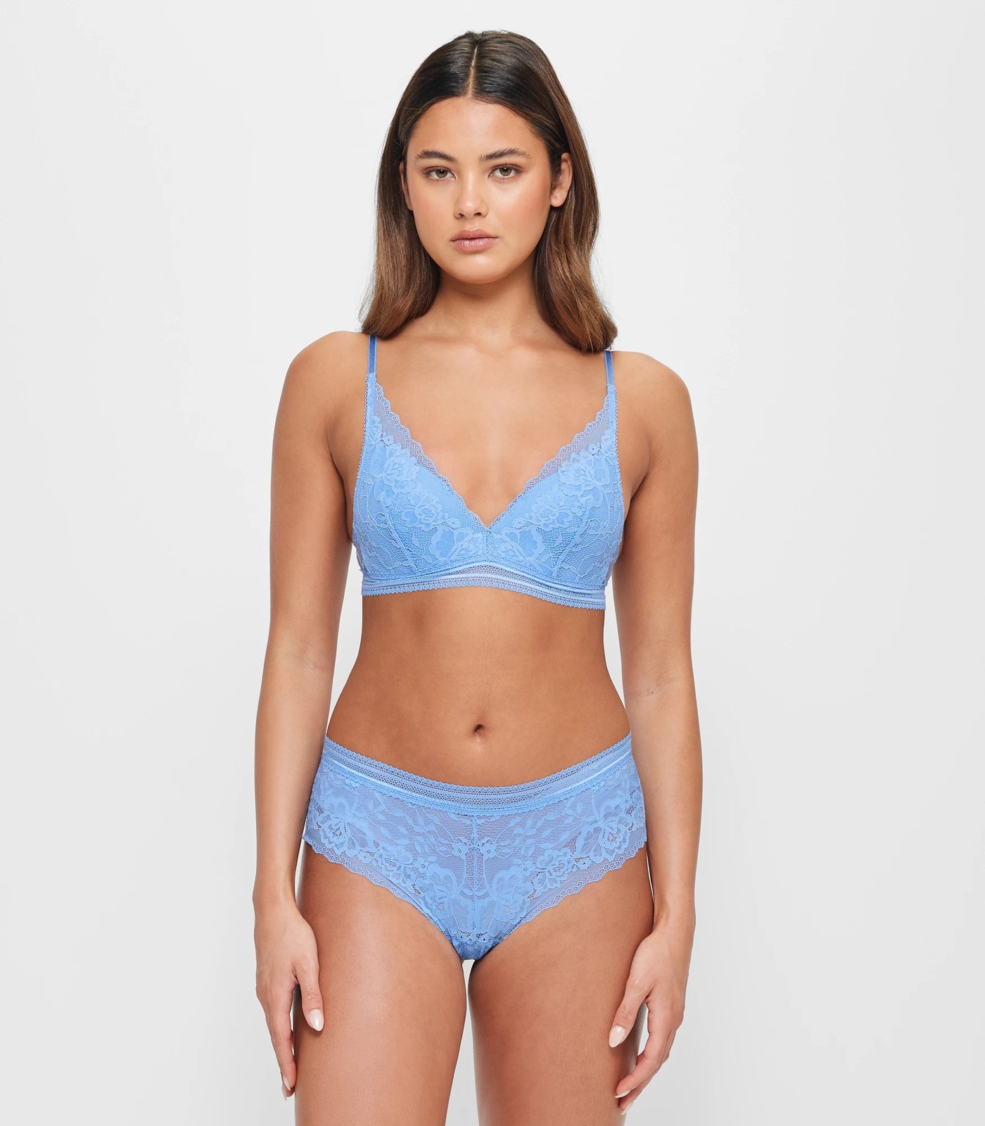 Lace Bralette - Lily Loves - Blue Bonnet