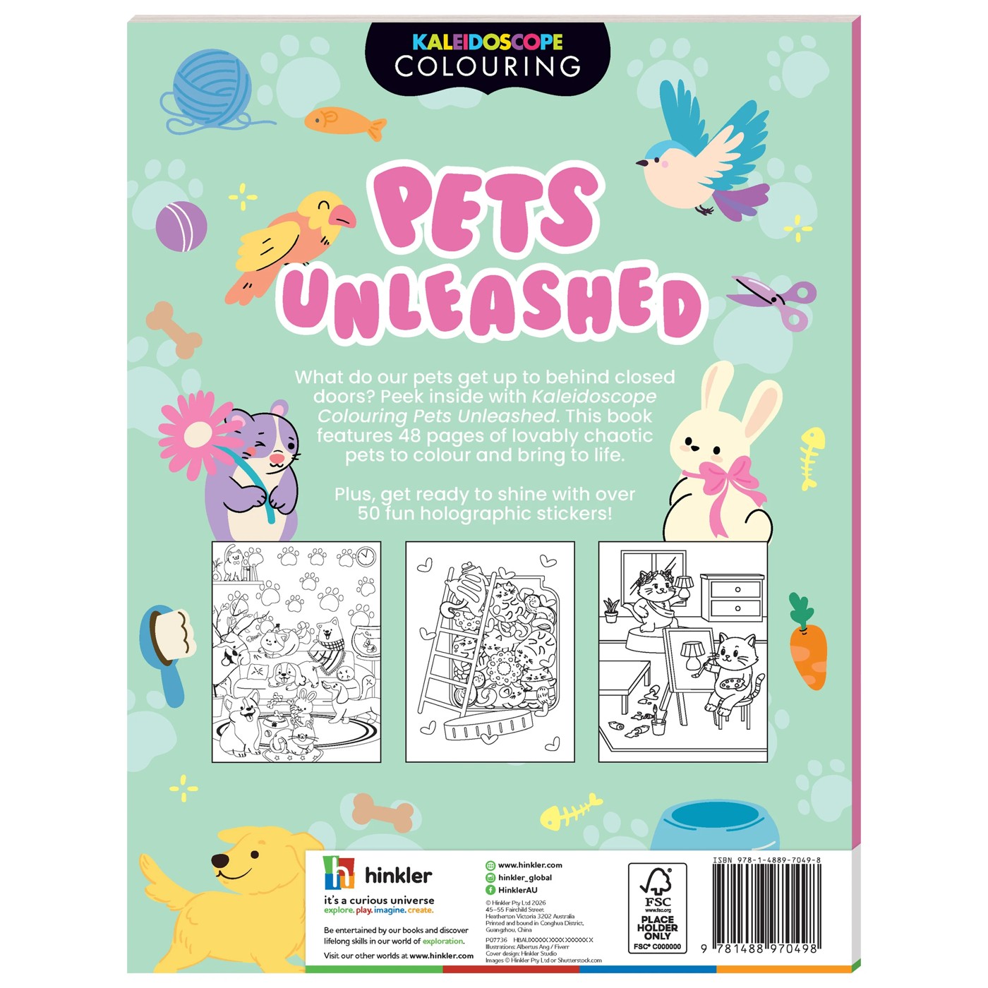 Kaleidoscope Colouring: Pets Unleashed - Book 2 of 6