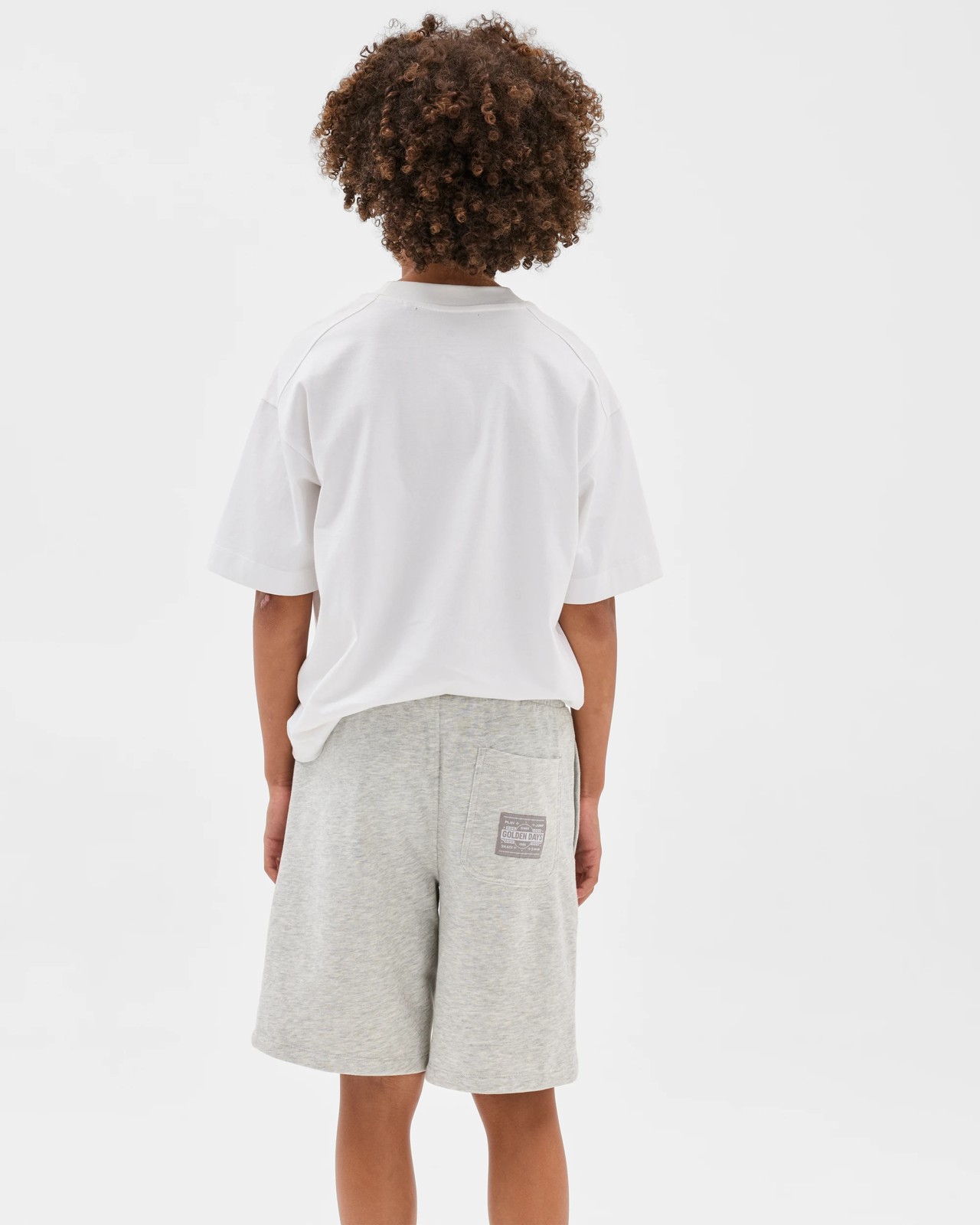 Australian Cotton Blend Fleece Sweat Shorts - Grey Marle 4 of 6