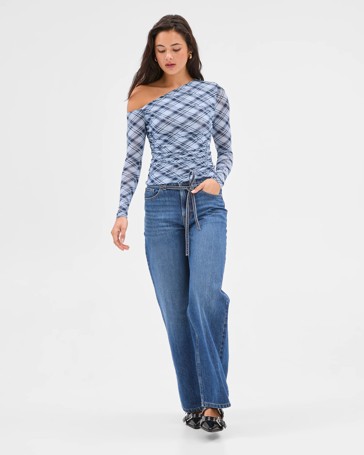 Off Shoulder Mesh Top - Lily Loves