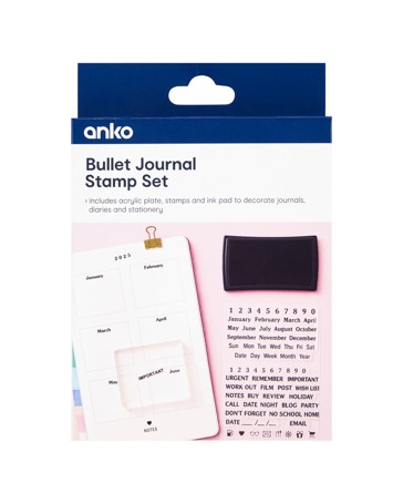 Anko Bullet Journal Stamp Set