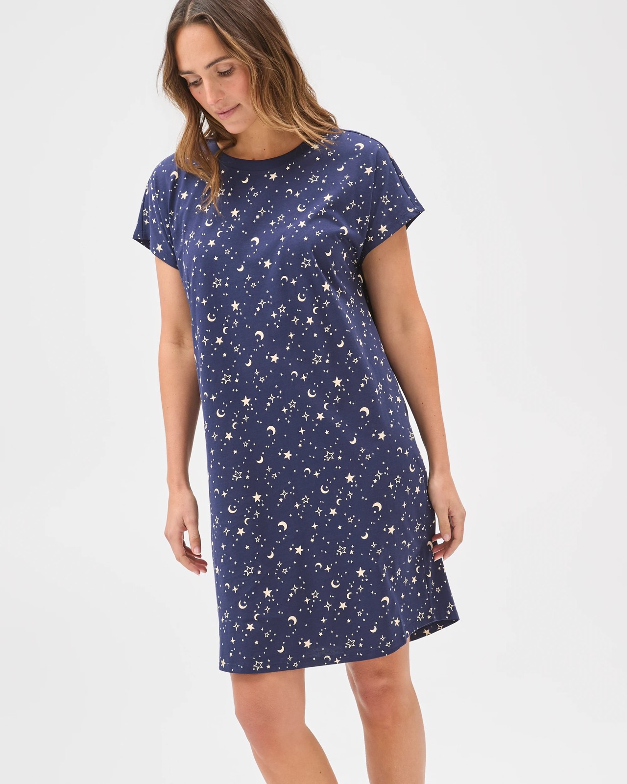 Cotton T-Shirt Nightie - Stargazer 3 of 5