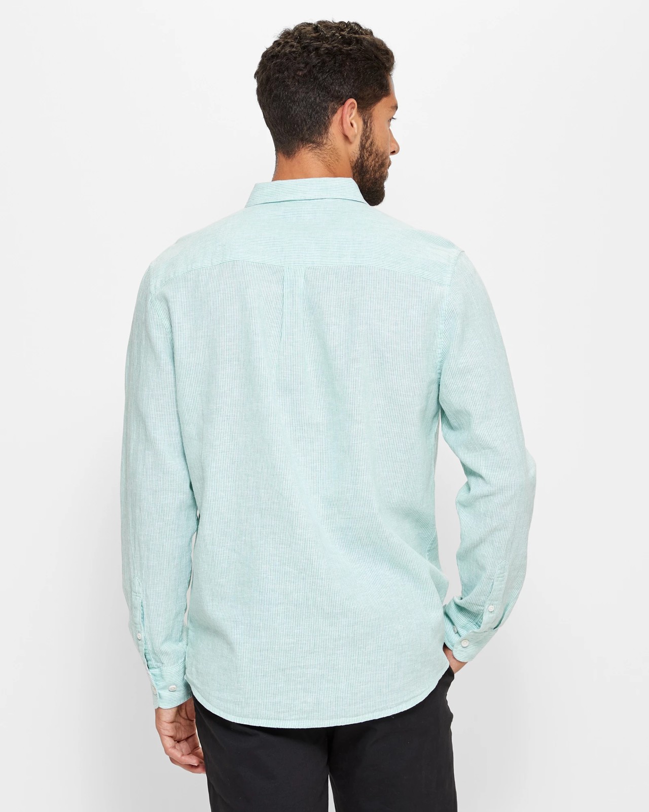 Long Sleeve Linen Blend Shirt | Target Australia