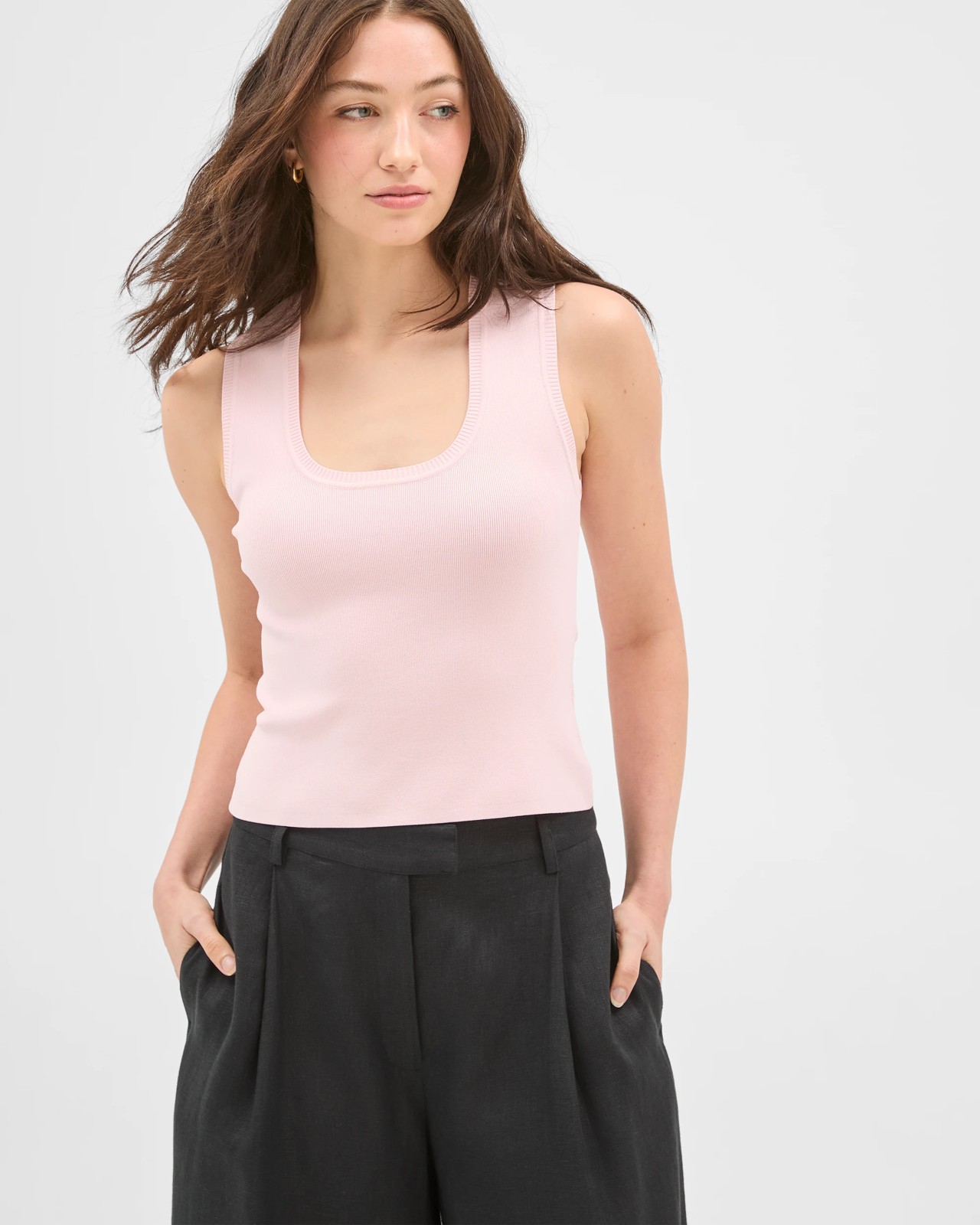 Lily Loves Horseshoe Tank Top - Pale Pink 3 of 5