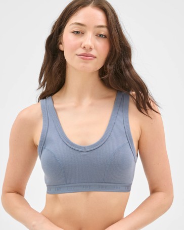 Lily Loves Organic Cotton Wirefree Scoop Back Crop Top