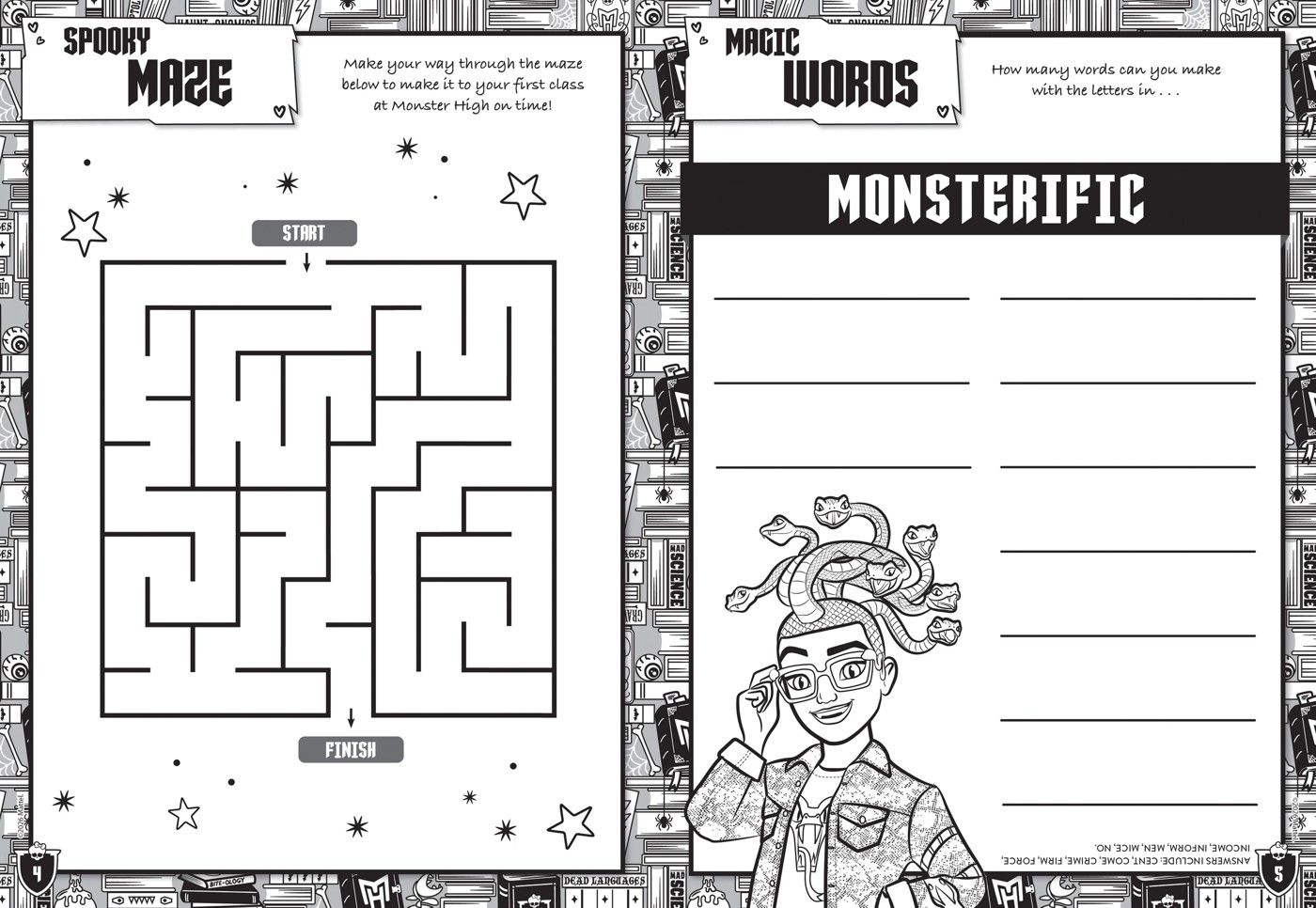 Monster High: Mega Colouring and Activity Book 3 of 4