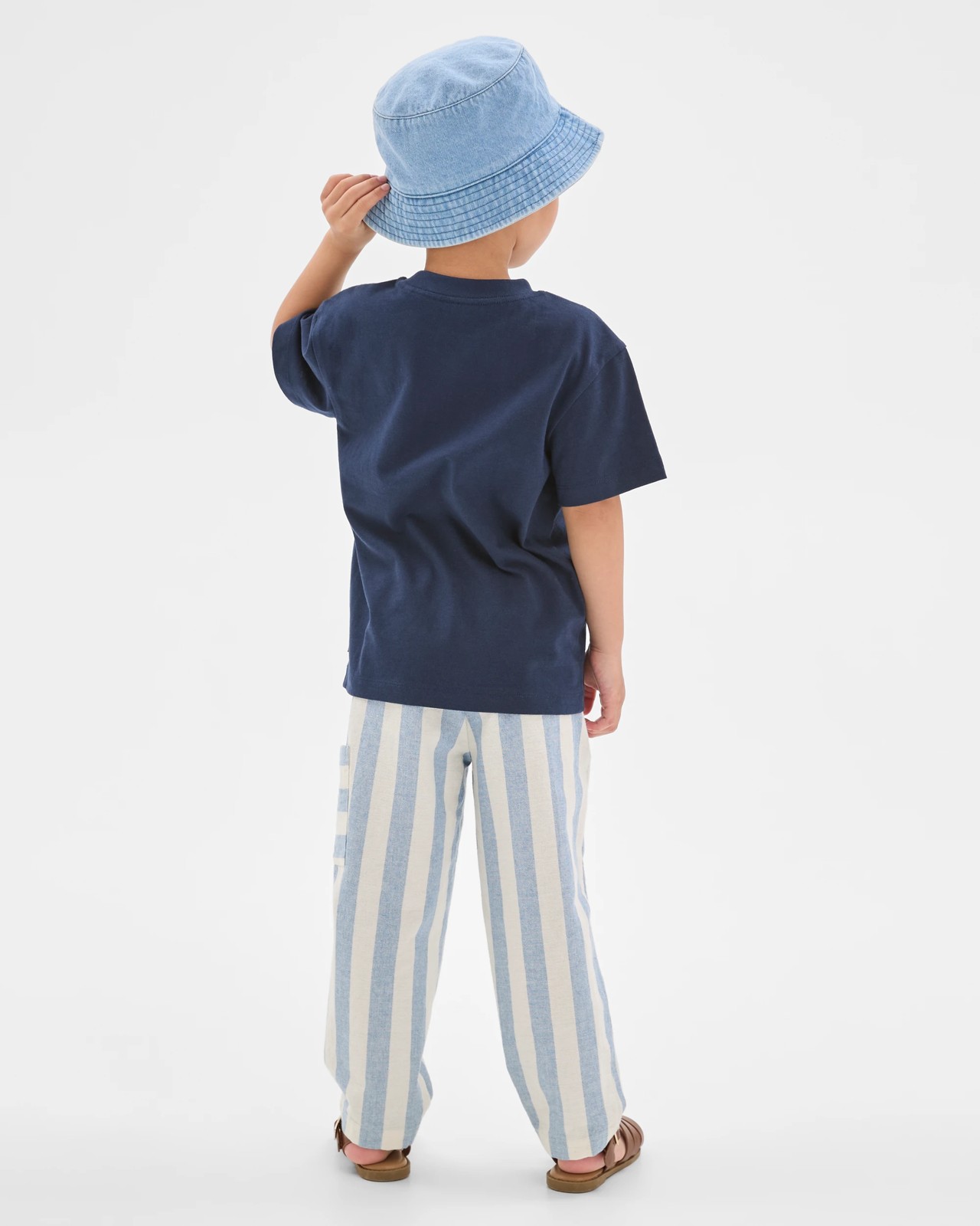 Lightweight Woven Pull-On Pants - Blue 4 of 6
