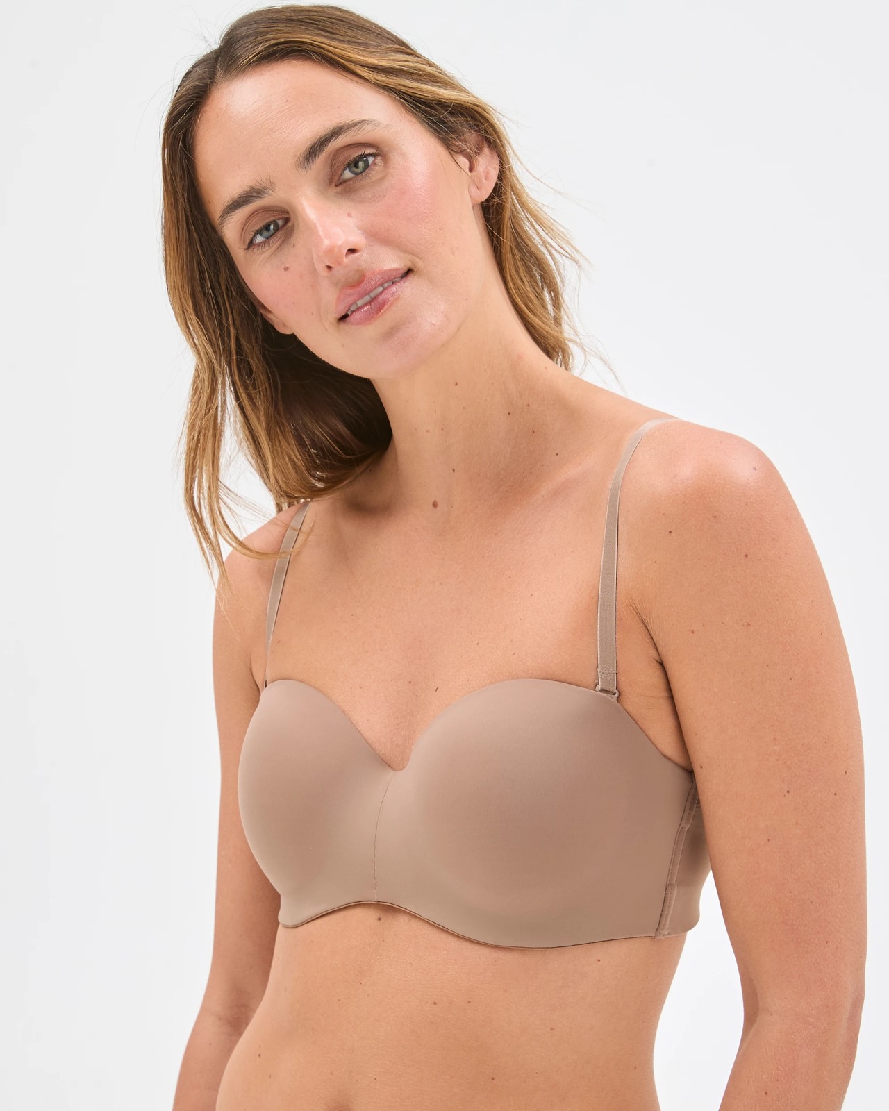 Madison Medium Push Up Strapless Bra - Latte 3 of 5