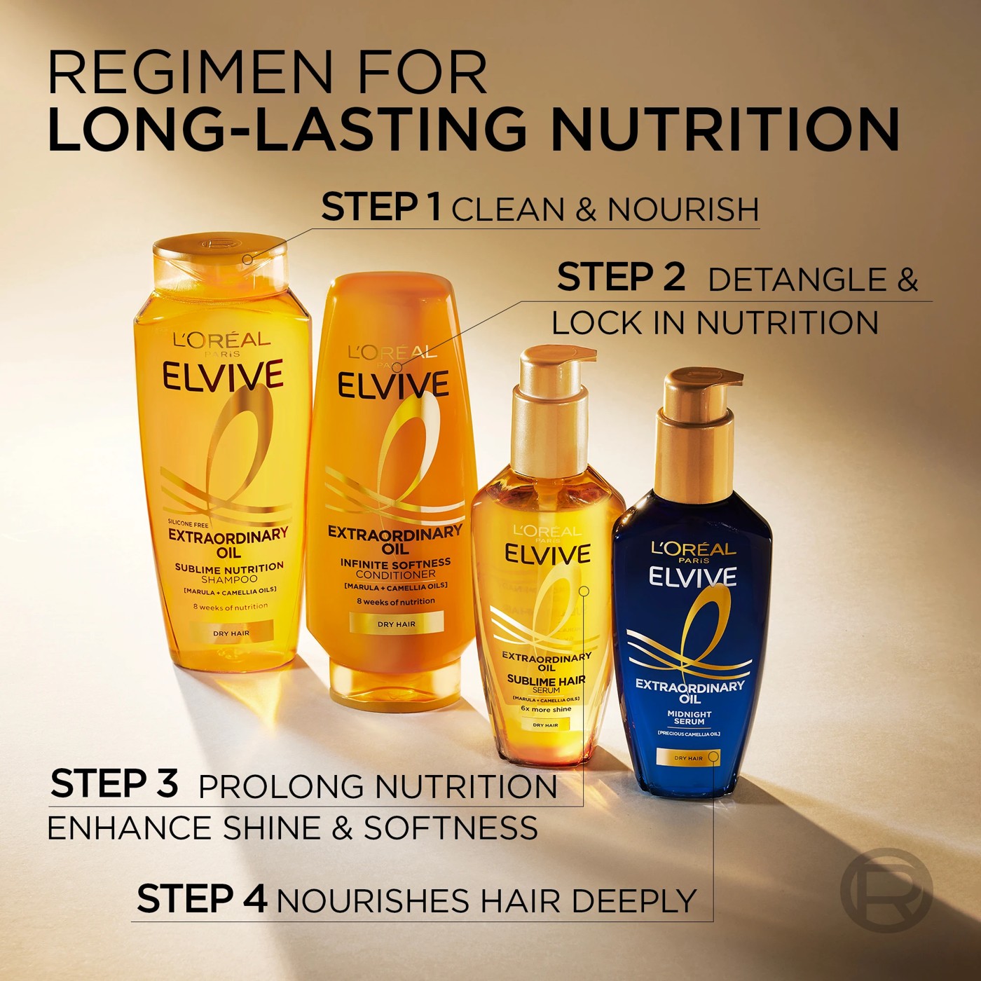 L'Oreal Paris Elvive Extraordinary Oil Midnight Serum100ml - Precious Camellia Oil 5 of 5