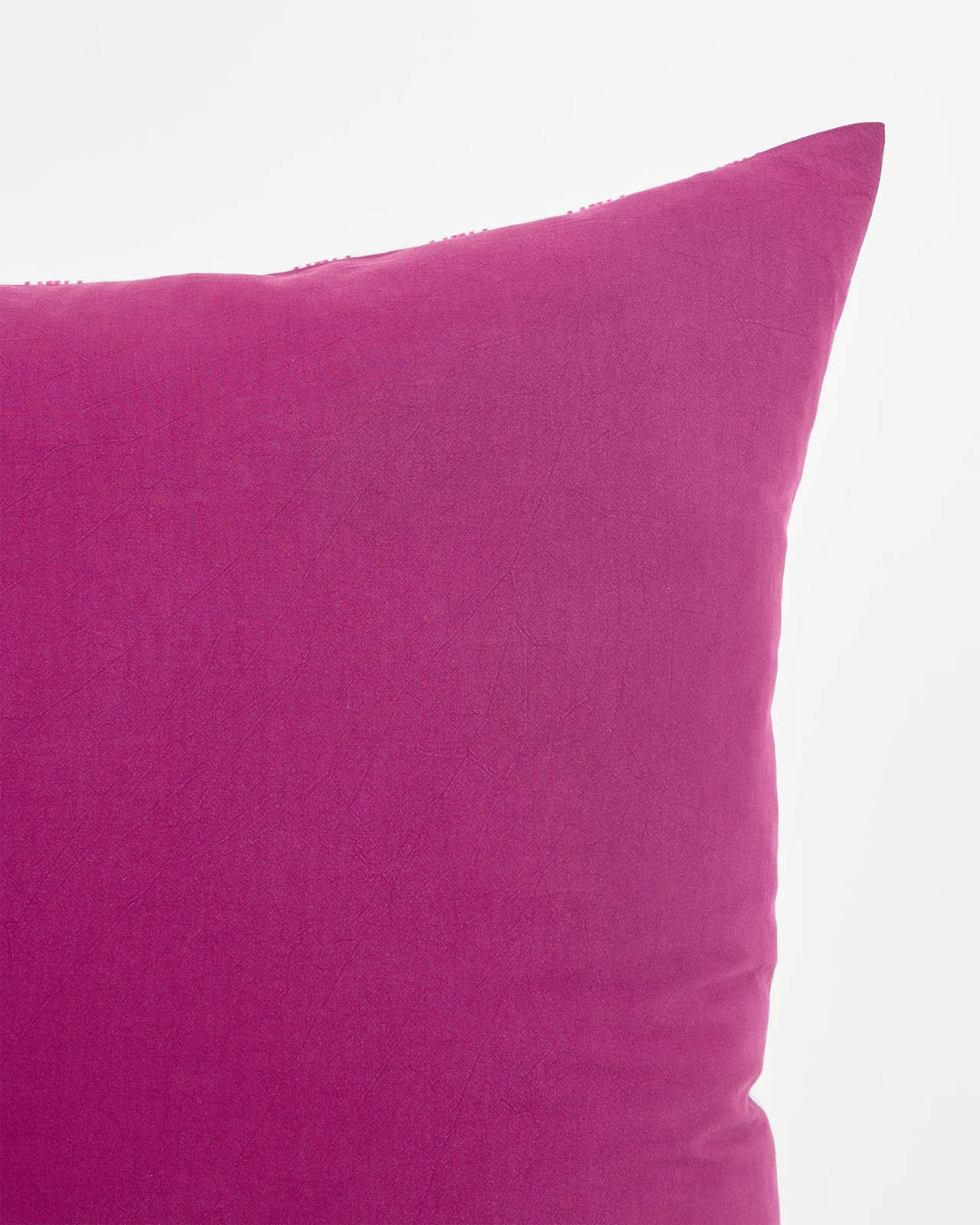 Arlo Cotton Stonewash European Pillowcase - Magenta 3 of 5