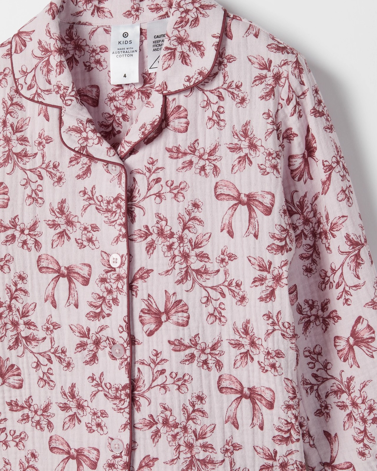 Family Matching Australian Cotton Mini Me Double Cloth Pyjama Set 2 of 2