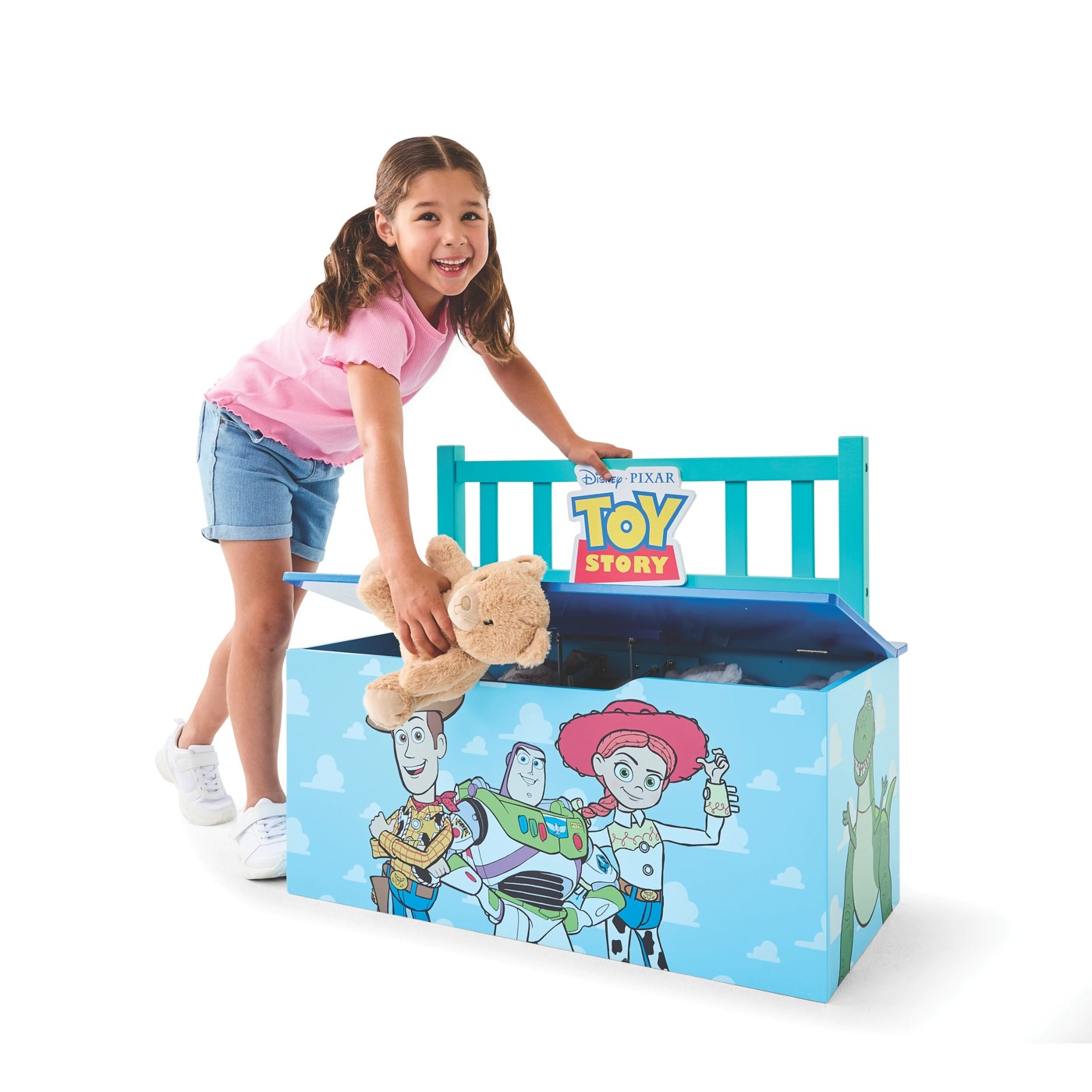 Disney Pixar Toy Story Wooden Storage Bench 2 of 5